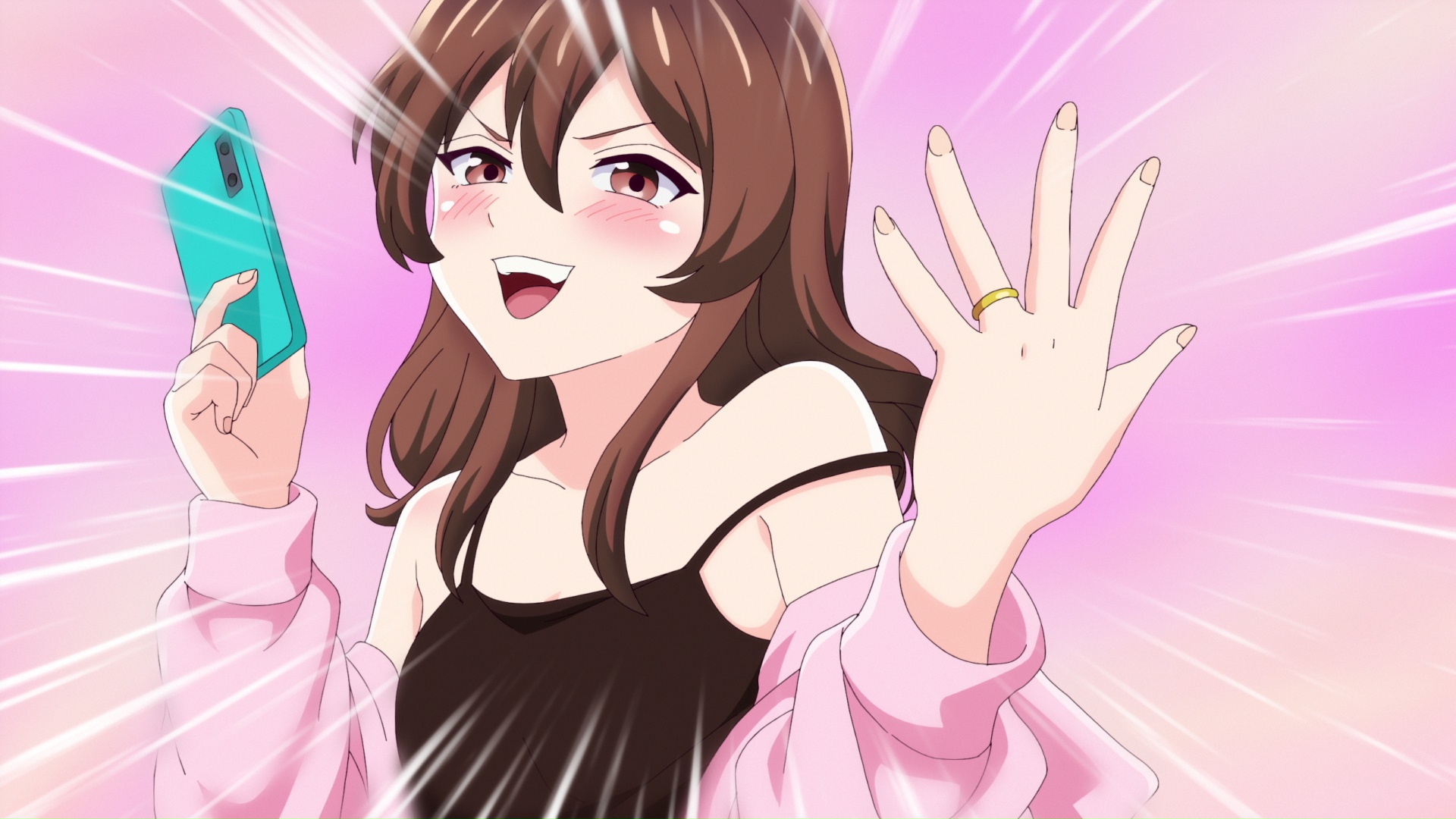 手ぬぐい　人妻の唇は缶チューハイの味がして　オリジナル手ぬぐい 人妻の唇は缶チューハイの味がして」2025年にアニメ化、原作を